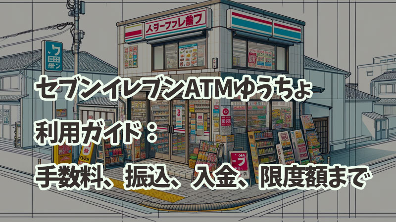 セブンイレブンATMゆうちょ利用ガイド：手数料、振込、入金、限度額まで