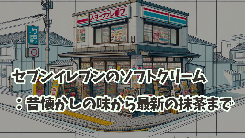 セブンイレブンのソフトクリーム：昔懐かしの味から最新の抹茶まで