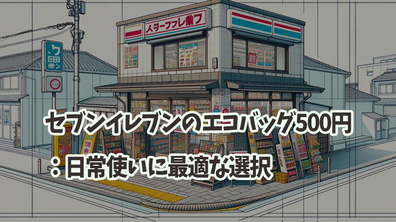 セブンイレブンのエコバッグ500円：日常使いに最適な選択