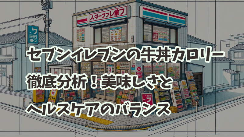 セブンイレブンの牛丼カロリー徹底分析！美味しさとヘルスケアのバランス