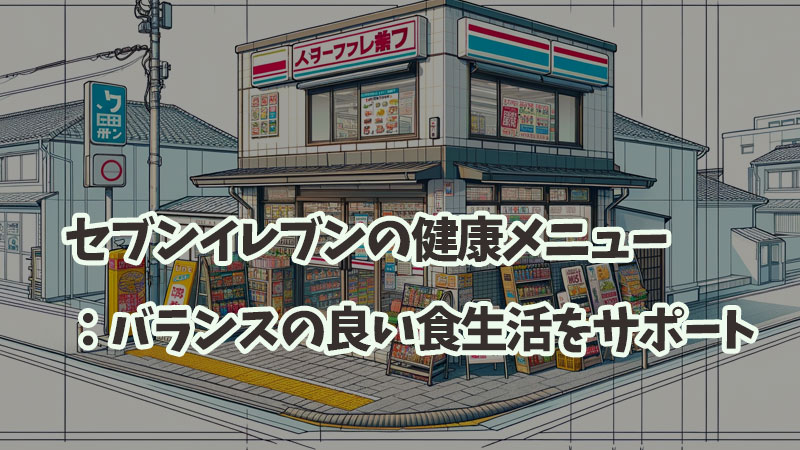 セブンイレブンの健康メニュー：バランスの良い食生活をサポート