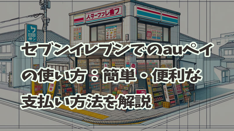 セブンイレブンでのauペイの使い方：簡単・便利な支払い方法を解説