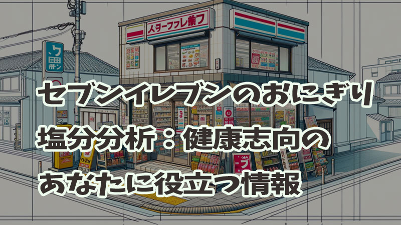 セブンイレブンのおにぎり塩分分析：健康志向のあなたに役立つ情報