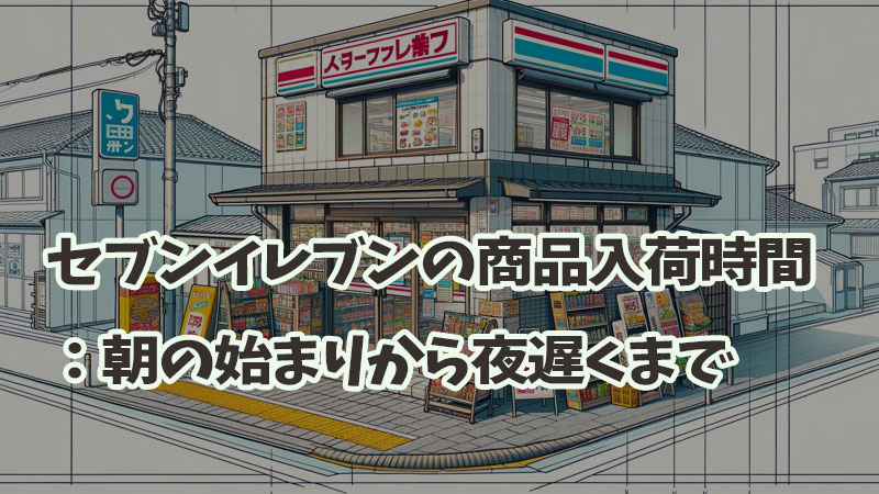 セブンイレブンの商品入荷時間：朝の始まりから夜遅くまで